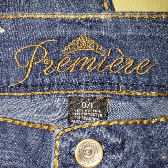 Premiere' stretch fit distressed jeans size 1 - Picture 3 of 4